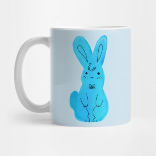 Blue Bunny Watercolor Mug